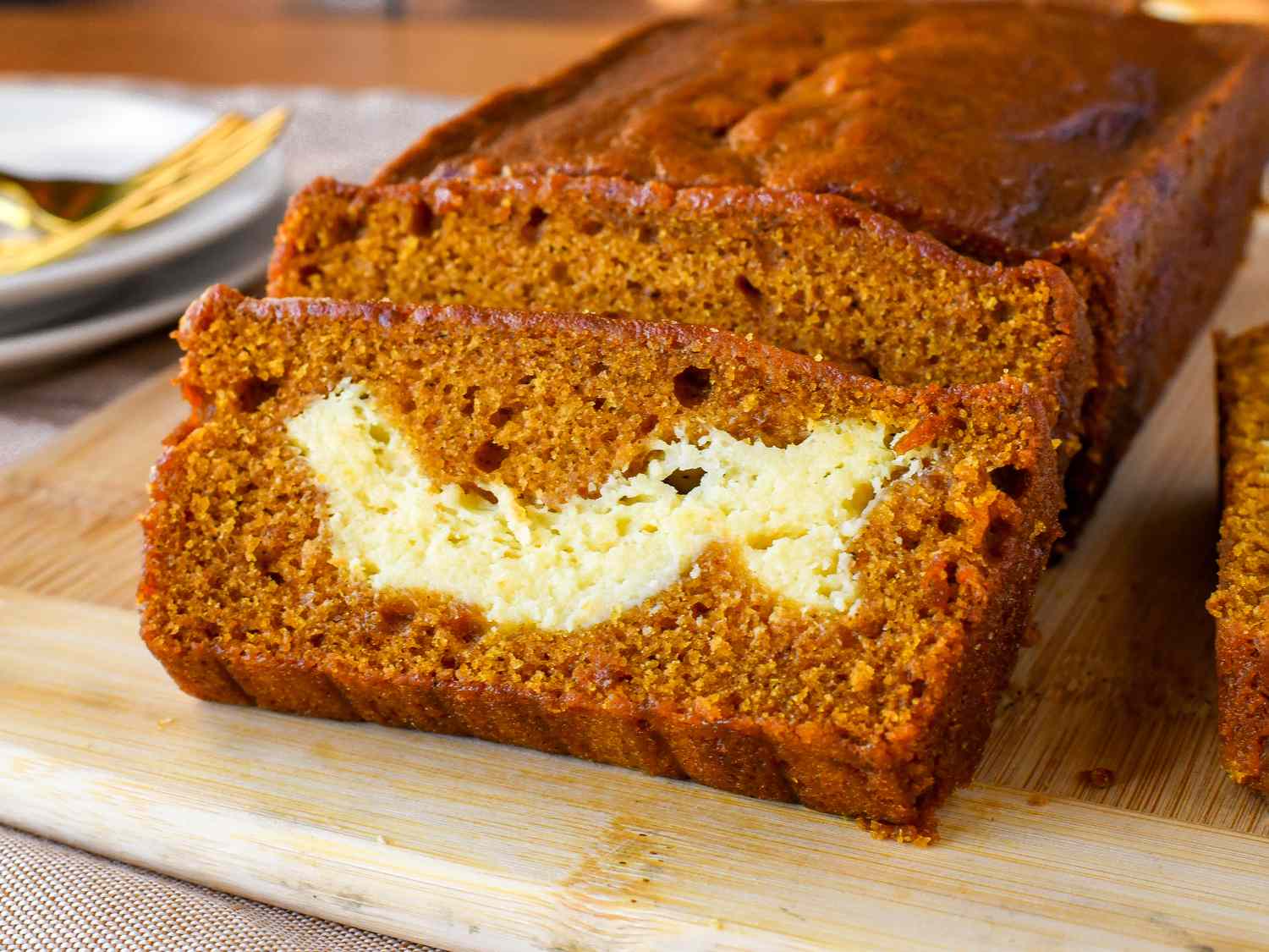 Pumpkin Cream Cheese Bread